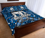 bulldogs-rugby-quilt-bed-set-boomerang-indigenous-dots