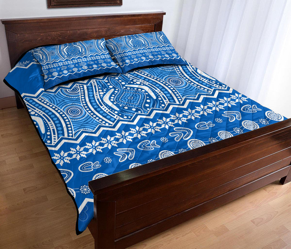 bulldogs-aboriginal-canterbury-bankstown-christmas-vibe-quilt-bed-set