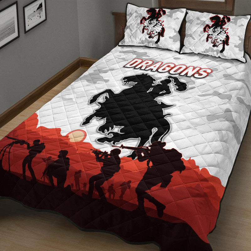 st-george-illawarra-dragons-anzac-2022-quilt-bed-set-simple-style-white