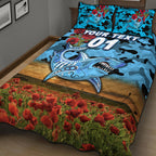 custom-personalised-cronulla-sutherland-sharks-anzac-2022-quilt-bed-set-poppy-flowers-vibes