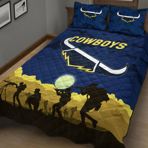 north-queensland-cowboys-anzac-2022-quilt-bed-set-simple-style-blue