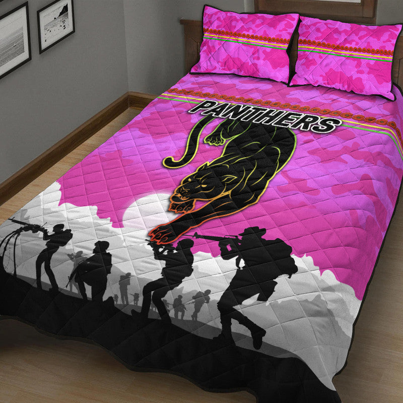 penrith-panthers-anzac-2022-quilt-bed-set-simple-style-pink