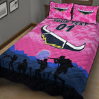 custom-personalised-north-queensland-cowboys-anzac-2022-quilt-bed-set-simple-style-pink