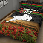 custom-personalised-south-sydney-rabbitohs-anzac-2022-quilt-bed-set-poppy-flowers-vibes-black