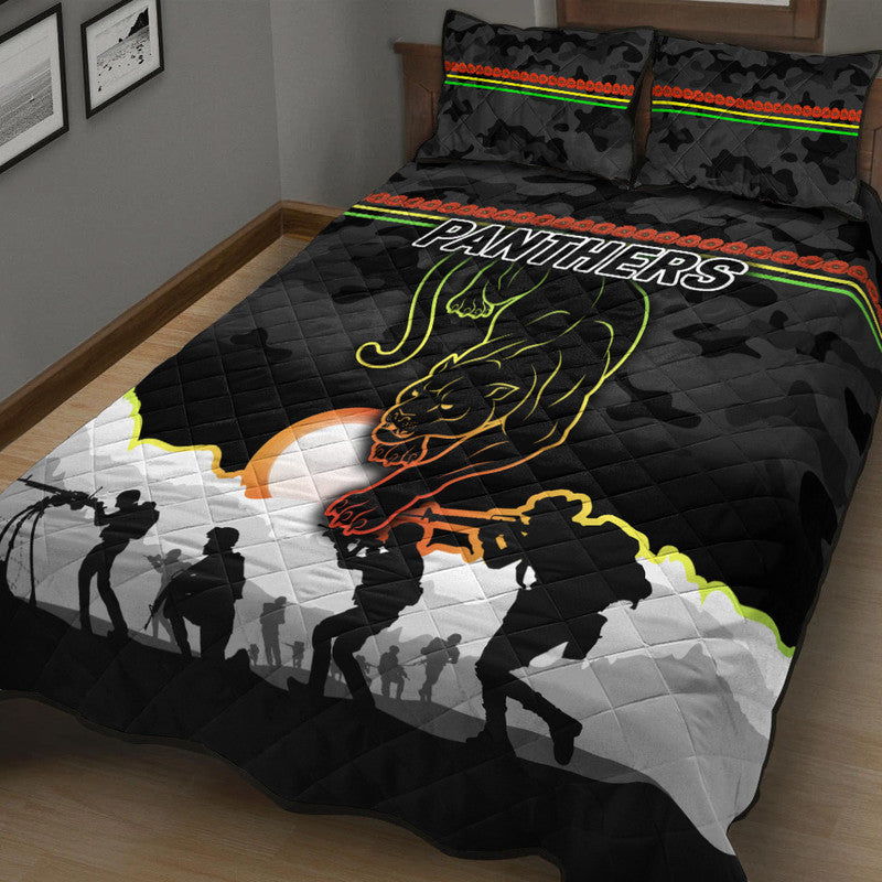 penrith-panthers-anzac-2022-quilt-bed-set-simple-style-black
