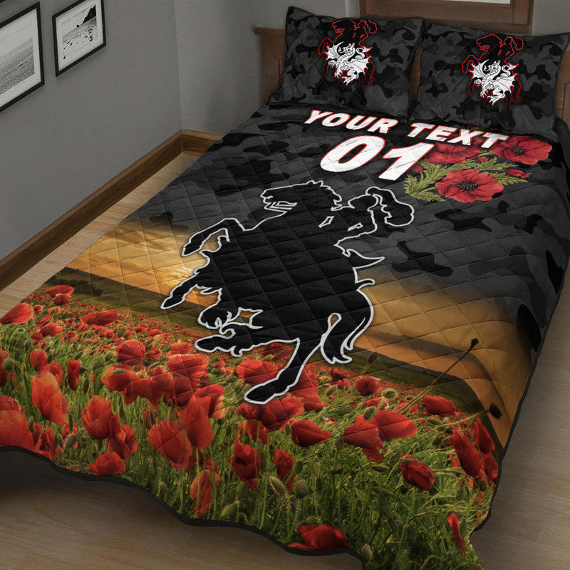 custom-personalised-st-george-illawarra-dragons-anzac-2022-quilt-bed-set-poppy-flowers-vibes-black