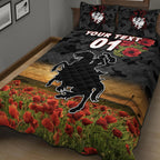custom-personalised-st-george-illawarra-dragons-anzac-2022-quilt-bed-set-poppy-flowers-vibes-black