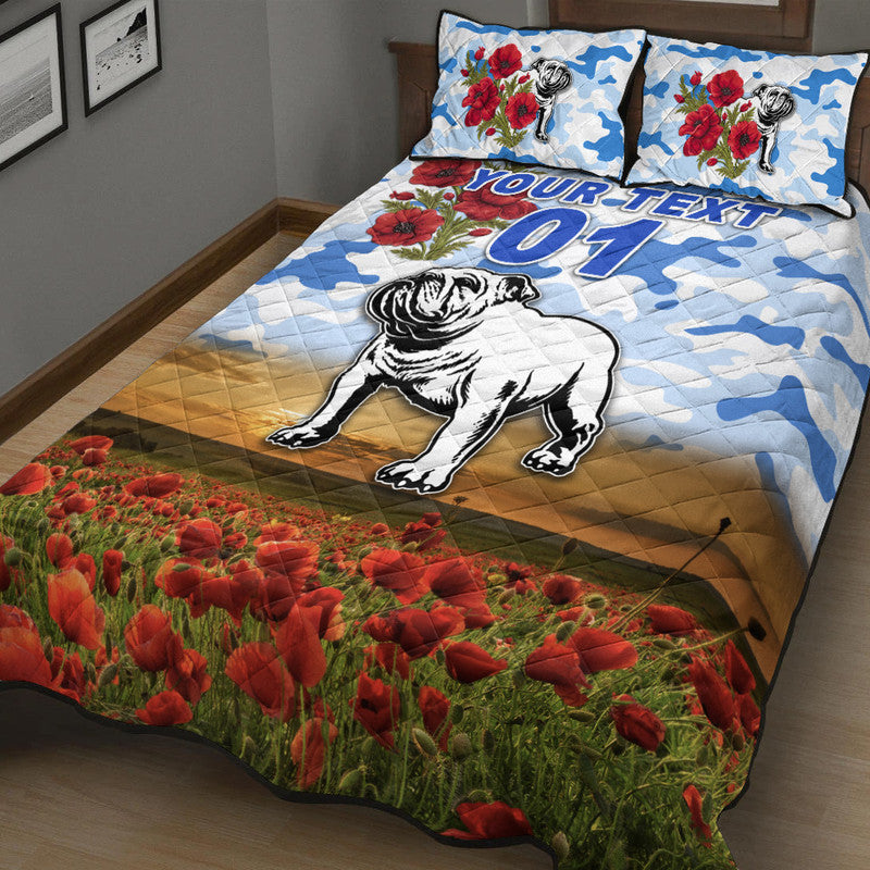 custom-personalised-canterbury-bankstown-bulldogs-anzac-2022-quilt-bed-set-poppy-flowers-vibes-white