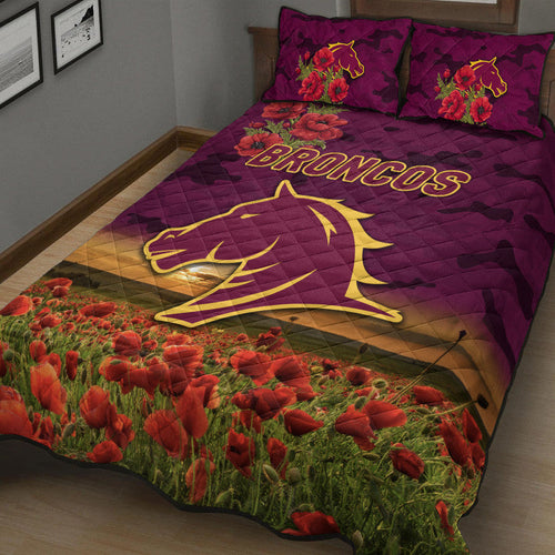 brisbane-broncos-anzac-2022-quilt-bed-set-poppy-flowers-vibes