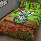 canberra-raiders-anzac-2022-quilt-bed-set-poppy-flowers-vibes