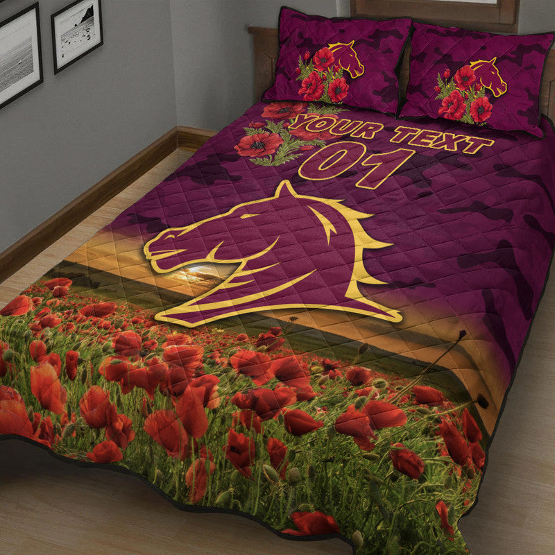 custom-personalised-brisbane-broncos-anzac-2022-quilt-bed-set-poppy-flowers-vibes