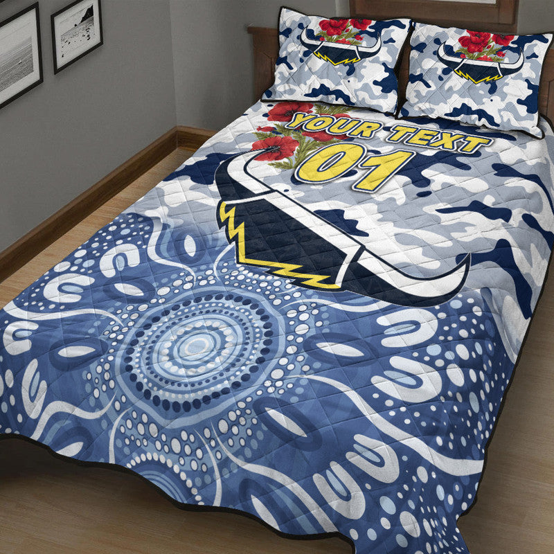 custom-personalised-north-queensland-cowboys-anzac-2022-quilt-bed-set-indigenous-vibes-white
