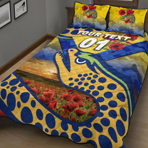 custom-personalised-parramatta-eels-anzac-2022-quilt-bed-set-poppy-flowers-vibes-gold