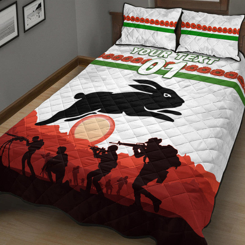 custom-personalised-south-sydney-rabbitohs-anzac-2022-quilt-bed-set-simple-style-white