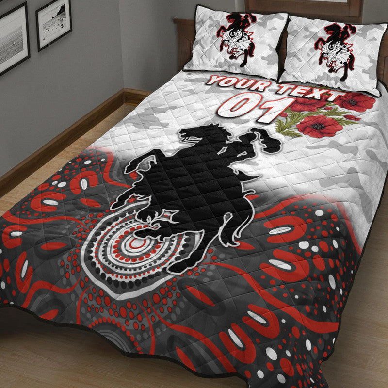 custom-personalised-st-george-illawarra-dragons-anzac-2022-quilt-bed-set-indigenous-vibes-white