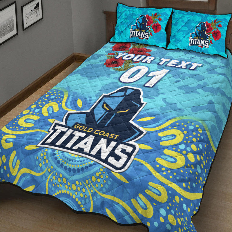 custom-personalised-gold-coast-titans-anzac-2022-quilt-bed-set-indigenous-vibes