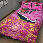 custom-personalised-north-queensland-cowboys-anzac-2022-quilt-bed-set-indigenous-vibes-pink