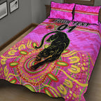 custom-personalised-penrith-panthers-anzac-2022-quilt-bed-set-indigenous-vibes-pink