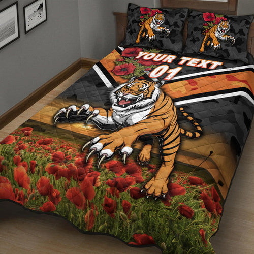 custom-personalised-wests-tigers-anzac-2022-quilt-bed-set-poppy-flowers-vibes