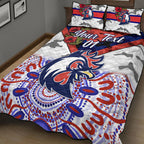 custom-personalised-sydney-roosters-anzac-2022-quilt-bed-set-indigenous-vibes-white