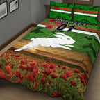 custom-personalised-south-sydney-rabbitohs-anzac-2022-quilt-bed-set-poppy-flowers-vibes-green
