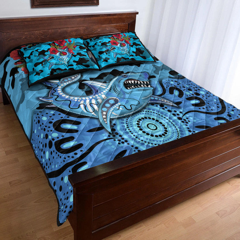 custom-personalised-cronulla-sutherland-sharks-anzac-2022-quilt-bed-set-indigenous-vibes