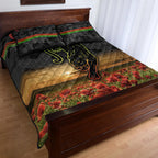 penrith-panthers-anzac-2022-quilt-bed-set-poppy-flowers-vibes-black