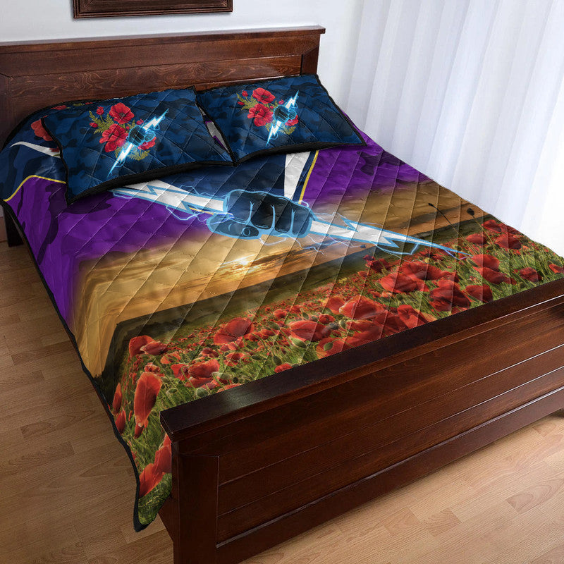 custom-personalised-melbourne-storm-anzac-2022-quilt-bed-set-poppy-flowers-vibes