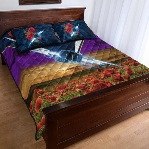 custom-personalised-melbourne-storm-anzac-2022-quilt-bed-set-poppy-flowers-vibes