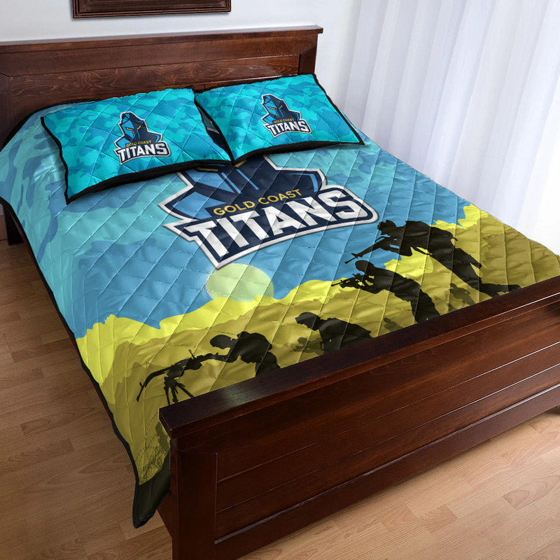gold-coast-titans-anzac-2022-quilt-bed-set-simple-style