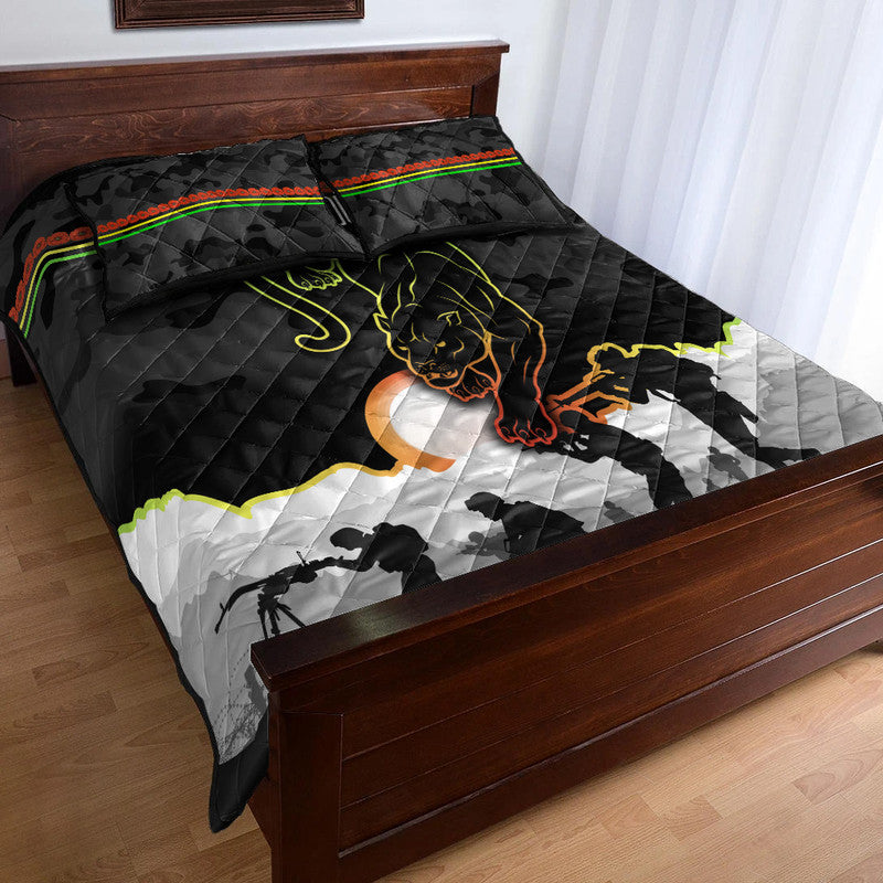 penrith-panthers-anzac-2022-quilt-bed-set-simple-style-black