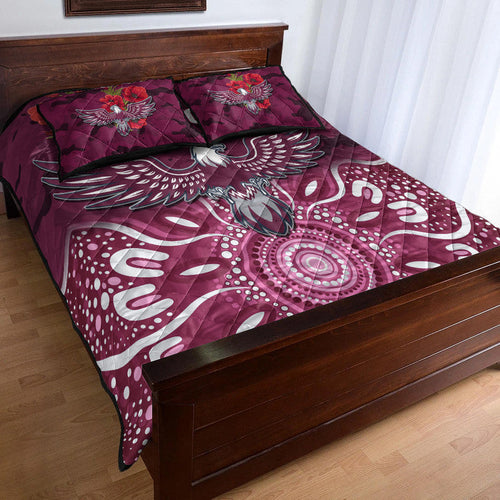 manly-warringah-sea-eagles-anzac-2022-quilt-bed-set-indigenous-vibes