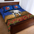 canterbury-bankstown-bulldogs-anzac-2022-quilt-bed-set-poppy-flowers-vibes-blue