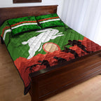 south-sydney-rabbitohs-anzac-2022-quilt-bed-set-simple-style-green