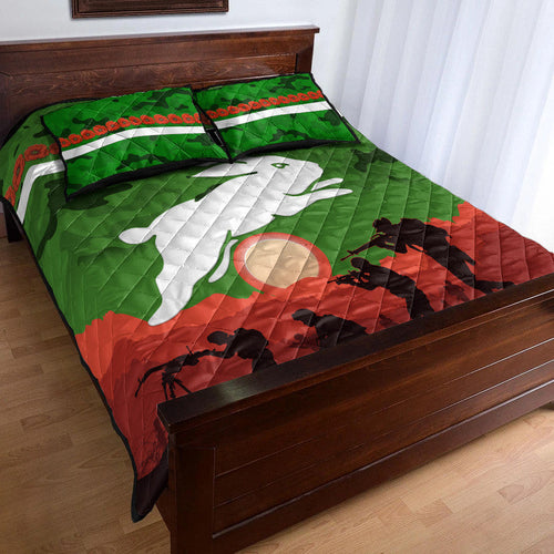 south-sydney-rabbitohs-anzac-2022-quilt-bed-set-simple-style-green