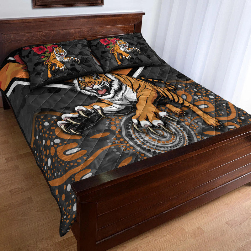 custom-personalised-wests-tigers-anzac-2022-quilt-bed-set-indigenous-vibes