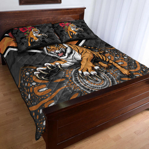 custom-personalised-wests-tigers-anzac-2022-quilt-bed-set-indigenous-vibes