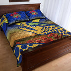 custom-personalised-parramatta-eels-anzac-2022-quilt-bed-set-poppy-flowers-vibes-blue