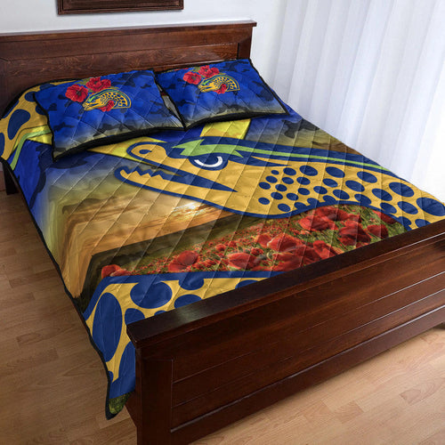 custom-personalised-parramatta-eels-anzac-2022-quilt-bed-set-poppy-flowers-vibes-blue