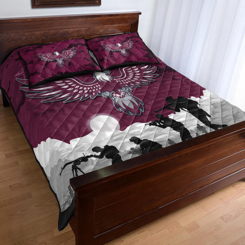 custom-personalised-manly-warringah-sea-eagles-anzac-2022-quilt-bed-set-simple-style