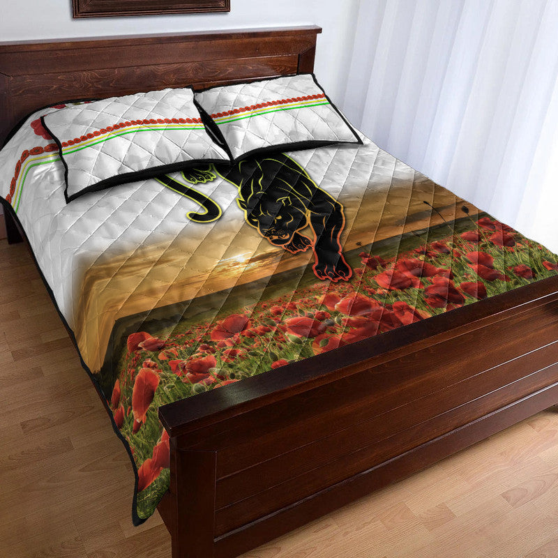 custom-personalised-penrith-panthers-anzac-2022-quilt-bed-set-poppy-flowers-vibes-white