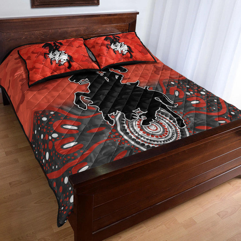 custom-personalised-st-george-illawarra-dragons-anzac-2022-quilt-bed-set-indigenous-vibes-red
