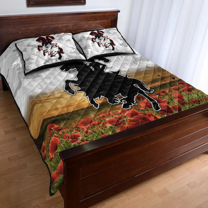 custom-personalised-st-george-illawarra-dragons-anzac-2022-quilt-bed-set-poppy-flowers-vibes-white