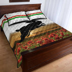 south-sydney-rabbitohs-anzac-2022-quilt-bed-set-poppy-flowers-vibes-white