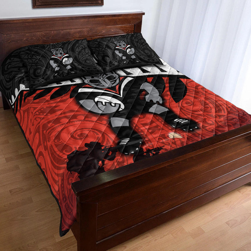 new-zealand-warriors-anzac-2022-quilt-bed-set-maori-simple-style