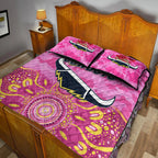 north-queensland-cowboys-anzac-2022-quilt-bed-set-indigenous-vibes-pink