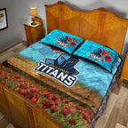 gold-coast-titans-anzac-2022-quilt-bed-set-poppy-flowers-vibes