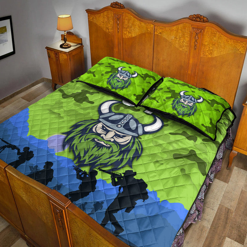 custom-personalised-canberra-raiders-anzac-2022-quilt-bed-set-simple-style