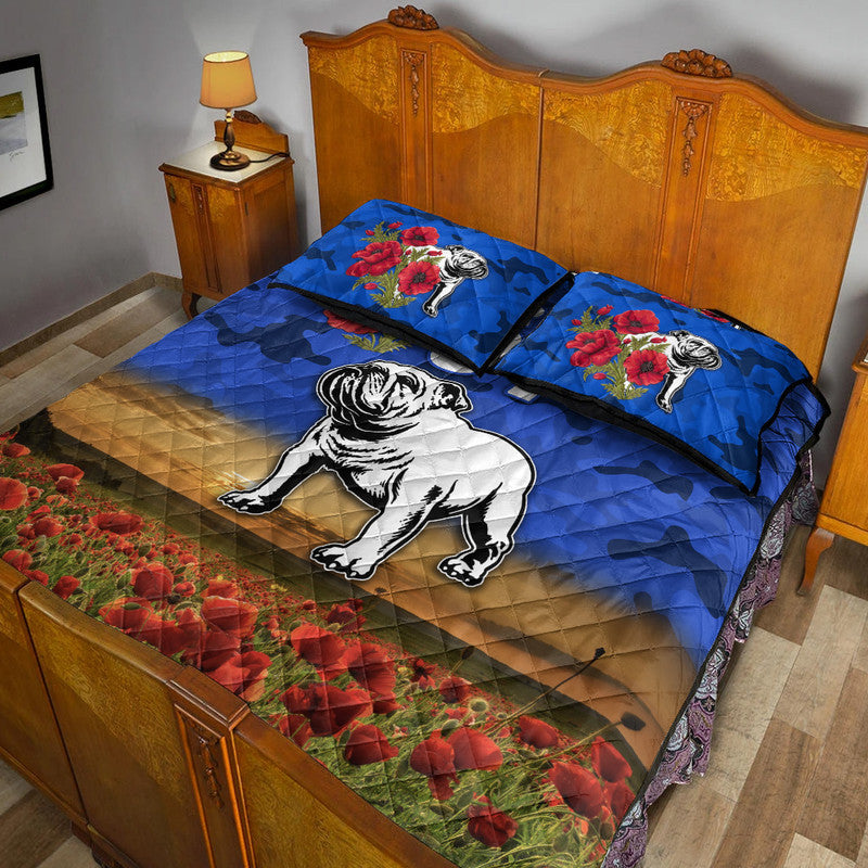 custom-personalised-canterbury-bankstown-bulldogs-anzac-2022-quilt-bed-set-poppy-flowers-vibes-blue