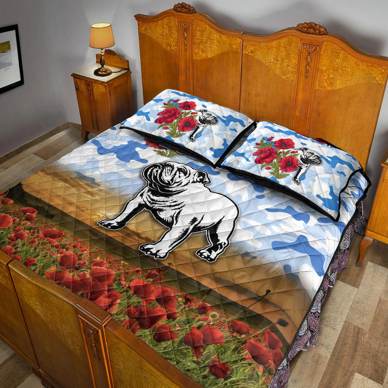 canterbury-bankstown-bulldogs-anzac-2022-quilt-bed-set-poppy-flowers-vibes-white